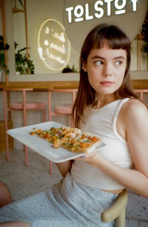 Tolstoy at Naschmarkt at Tolstoy in Vienna