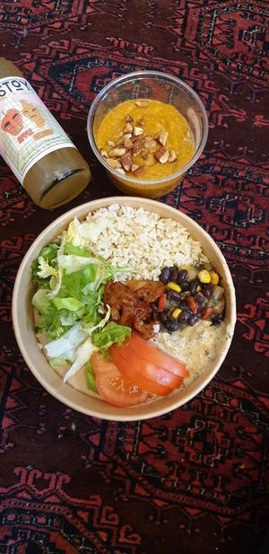 Mexican Remoulade Bowl & Pumpkin Parfait at Tolstoy in Vienna