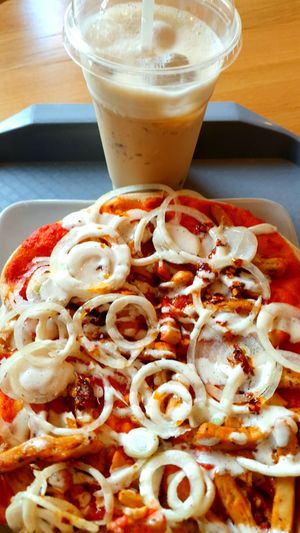 Working my way to the iced coffee at Tolstoy in Vienna