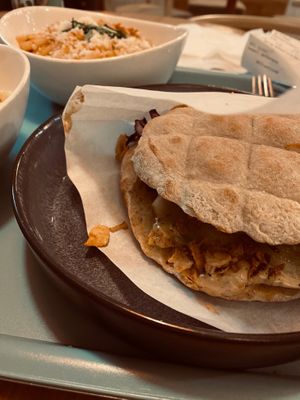 Pastrami and Mustard Pita at Tolstoy in Vienna