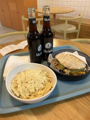 Macaroni, pastrami pita  at Tolstoy in Vienna