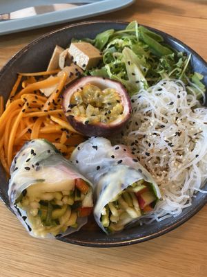 Peanut passion summer rolls  at Tolstoy in Vienna