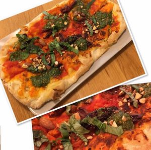 Hemp pesto pinsa   at Tolstoy in Vienna