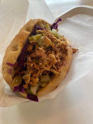 Smoked Pastrami Pita  at Tolstoy in Vienna