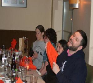 Cilantro - Akron - After one too many lychee sake martinis!  at Cilantro in Akron