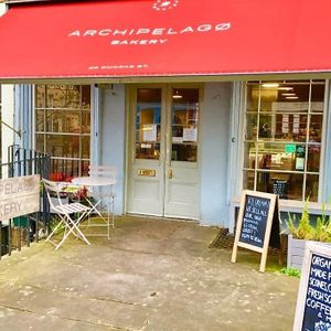 Outside at Archipelago Bakery in Edinburgh
