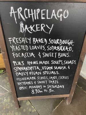 Vegan specials  at Archipelago Bakery in Edinburgh