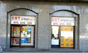 Outside  at Est Market in Asti