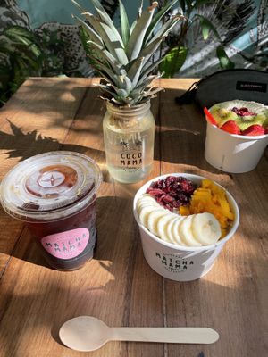 Mamacita Bowl & Iced Coffee  at Matcha Mama - Centro in Tulum