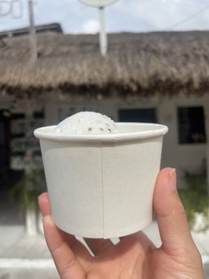 El helado de coco más delicioso   at Matcha Mama - Centro in Tulum