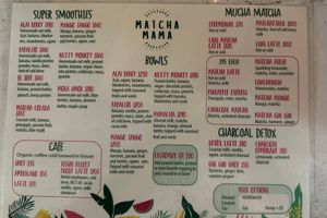 Menu  at Matcha Mama - Centro in Tulum