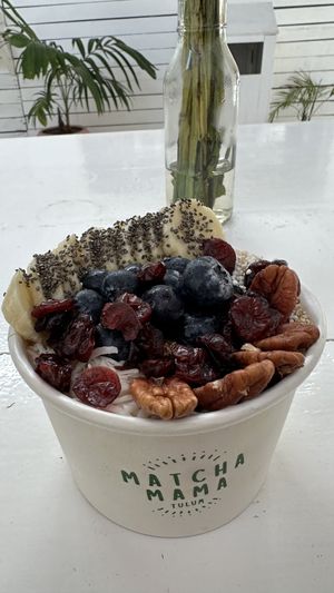  Peanut butter smoothie bowl  at Matcha Mama - Centro in Tulum