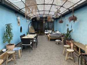 The patio in the back  at Cinnamon in Sitges