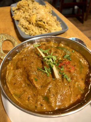 No chicken jalfrezi.  at Cinnamon in Sitges