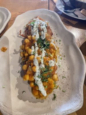 Samosa Chaat  at Cinnamon in Sitges