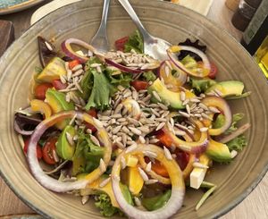 Rainbow salad  at Cinnamon in Sitges