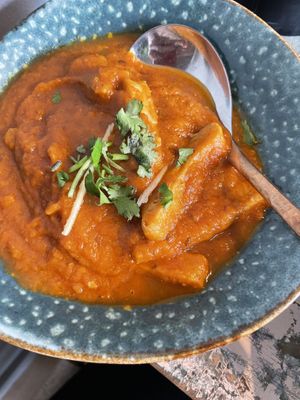 Tikka massala with plant-based chicken  at Cinnamon in Sitges