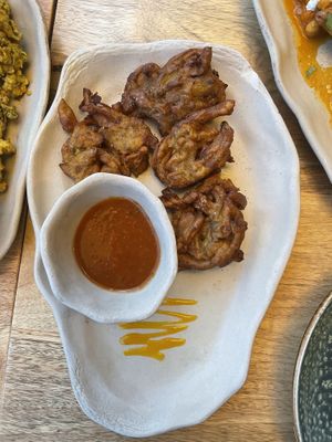 Onion Bhaji   at Cinnamon in Sitges