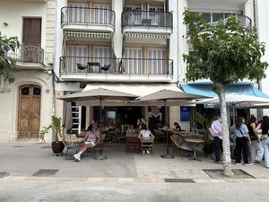 Outside  at Cinnamon in Sitges