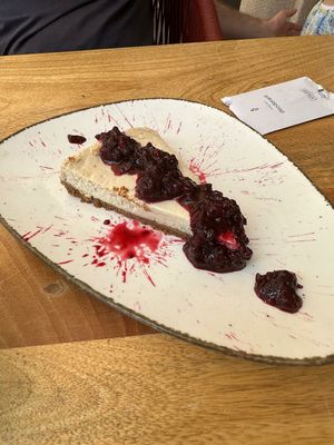 Cheesecake at Cinnamon in Sitges