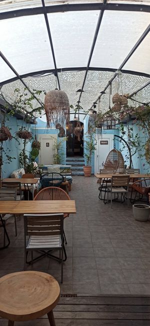 Patio interior at Cinnamon in Sitges