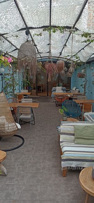 Patio interior at Cinnamon in Sitges