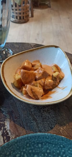 Patatas bravas at Cinnamon in Sitges