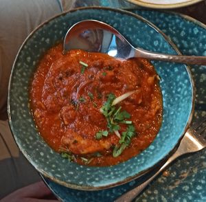 "No pollo" Tikka masala at Cinnamon in Sitges