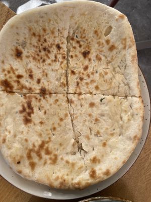 Vegan cheese naan  at Cinnamon in Sitges