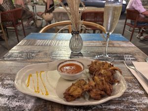 Onion baji  at Cinnamon in Sitges