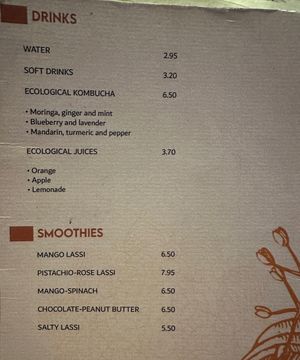 Getränkekarte  at Cinnamon in Sitges