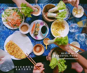 a vegan feast at CHICKPEA EATERY at Mom's Kitchen @ Chickpea Eatery  in Da Nang