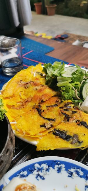 The Banh Xeo was just amazing! at Mom's Kitchen @ Chickpea Eatery  in Da Nang