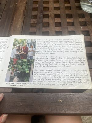 Info  at Mom's Kitchen @ Chickpea Eatery  in Da Nang