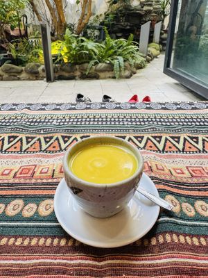 Turmeric latte  at Mom's Kitchen @ Chickpea Eatery  in Da Nang