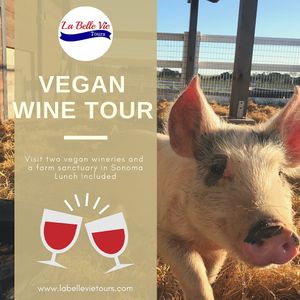 Please join us on our Farm Sanctuary and Vegan Wine Tour in Sonoma Valley.  at La Belle Vie Tours in Sonoma