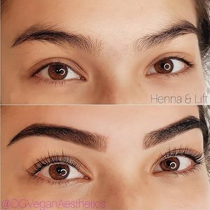 Henna & Lift $120 at DG Vegan Aesthetics in Strathfield