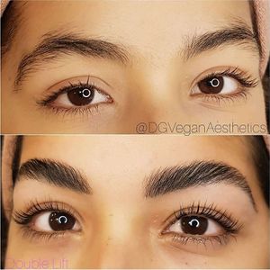 Double Lift (Brow Lamination & Lash Lift) $150 at DG Vegan Aesthetics in Strathfield