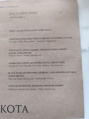  at Kota Restaurant in Porthleven