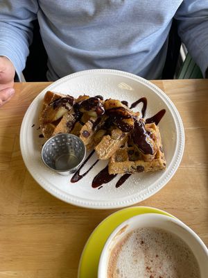 Vegan Belgian waffle   at Gardenia's Cafe in Gaithersburg