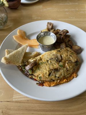vegan omelette  at Gardenia's Cafe in Gaithersburg