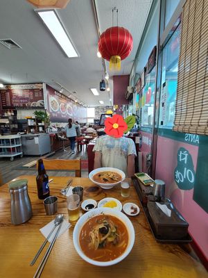 Inside restaurant at Chaiyan in Gwangju