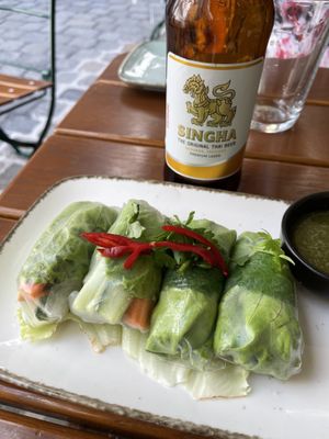 Vegan rolls  at All Reis in Vienna