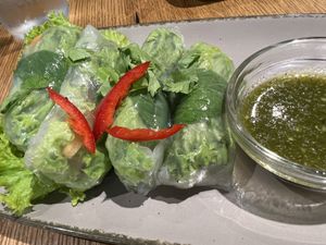Spring rolls  at All Reis in Vienna