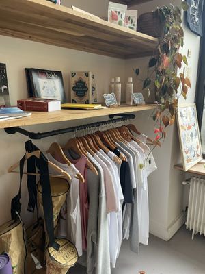 Mini store with nice items for yoga and other  at Jivamukti Yoga Paris in Paris