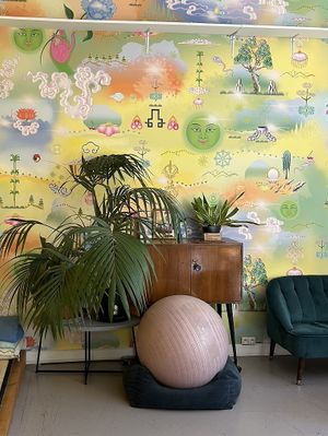 Cafe space   at Jivamukti Yoga Paris in Paris