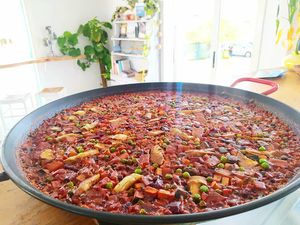 Paella vegana at Sa Gulita in Ibiza