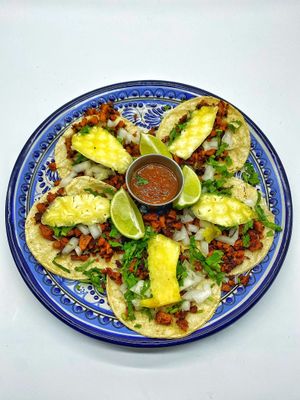 Tacos al pastor  at Mexhico Restaurant in Barrie