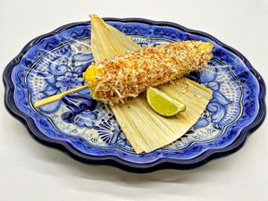 Mexican street corn  at Mexhico Restaurant in Barrie