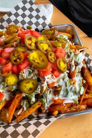 Mexhico loaded fries  at Mexhico Restaurant in Barrie